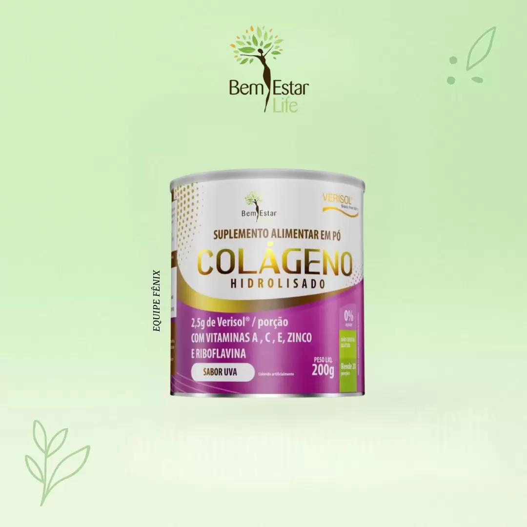 COLAGENO EM PÓ COM VERISOL SABOR UVA