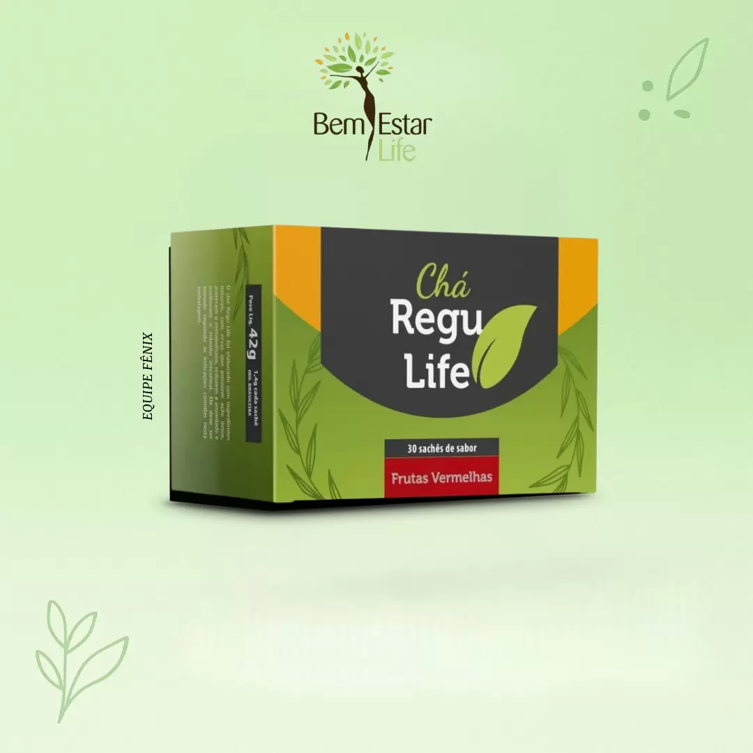 CHÁ REGU LIFE 30 SACHET -SABOR FRUTAS VERMELHAS