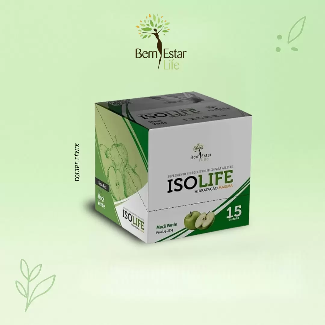 ISOLIFE - ISOTONICO - 15 SACHET  MAÇÃ VERDE