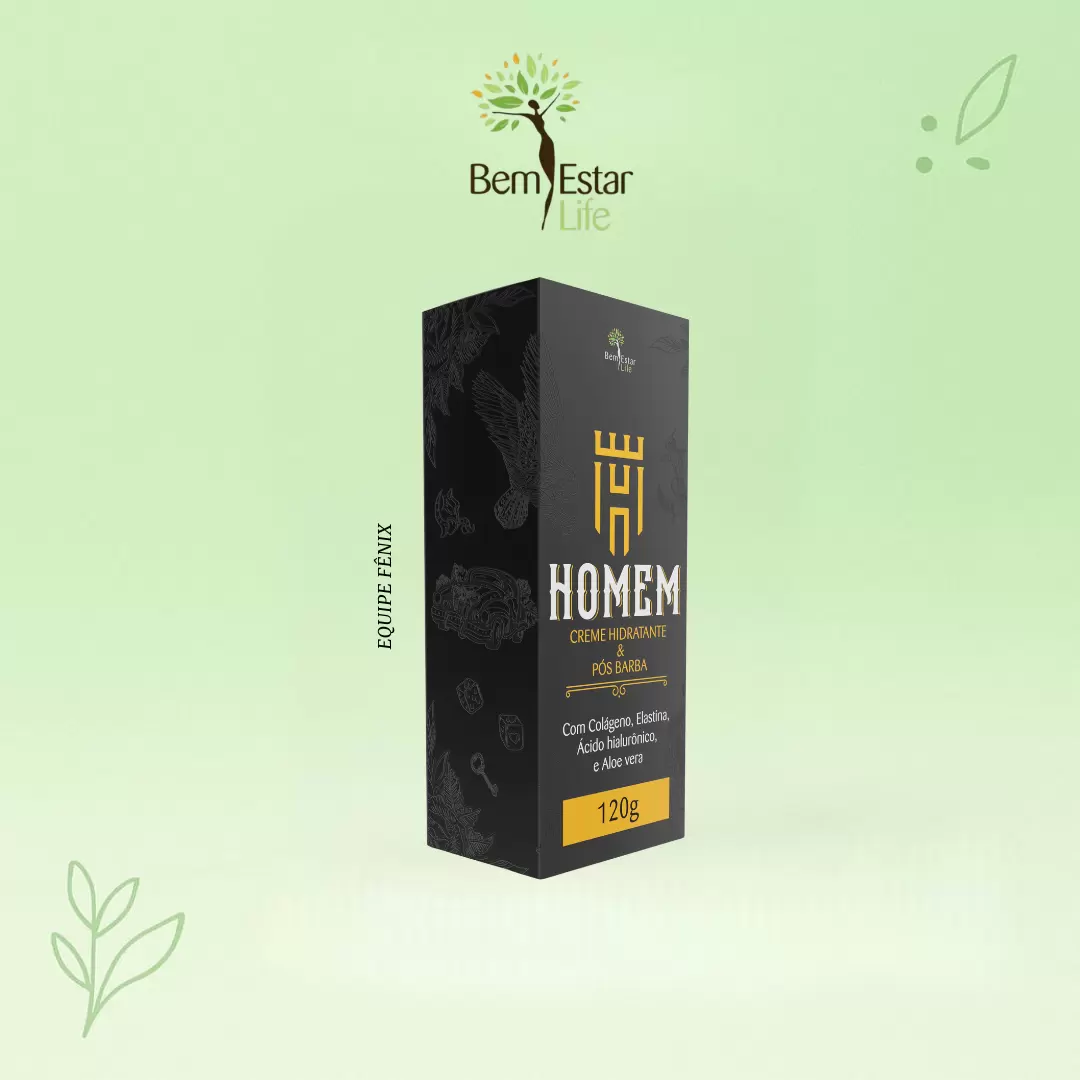 LOÇÃO PÓS BARBA E CREME HIDRATANTE COM ÁCIDO HIALURÔNICO 