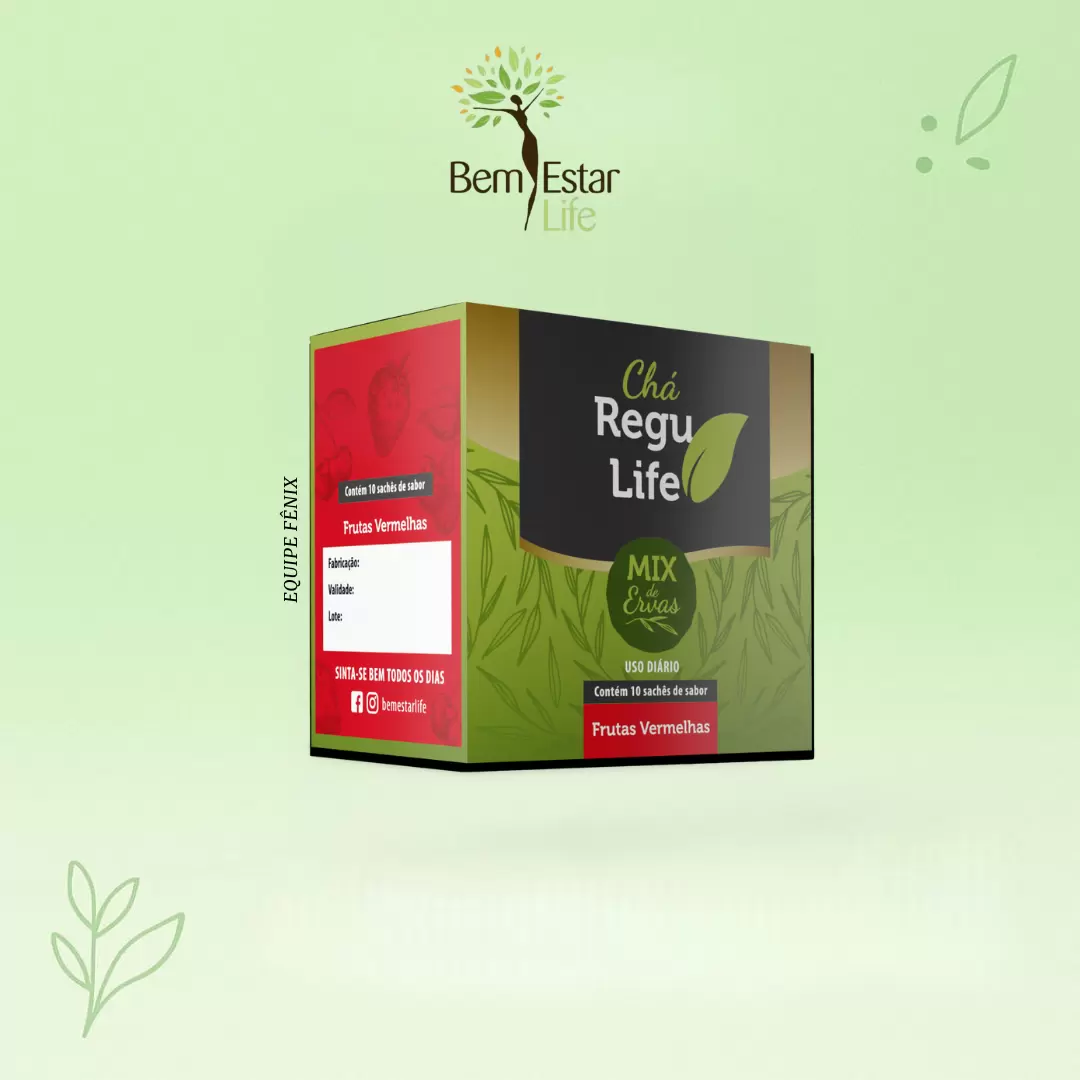 CHÁ REGU LIFE - 10 SACHET FRUTAS VERMELHAS