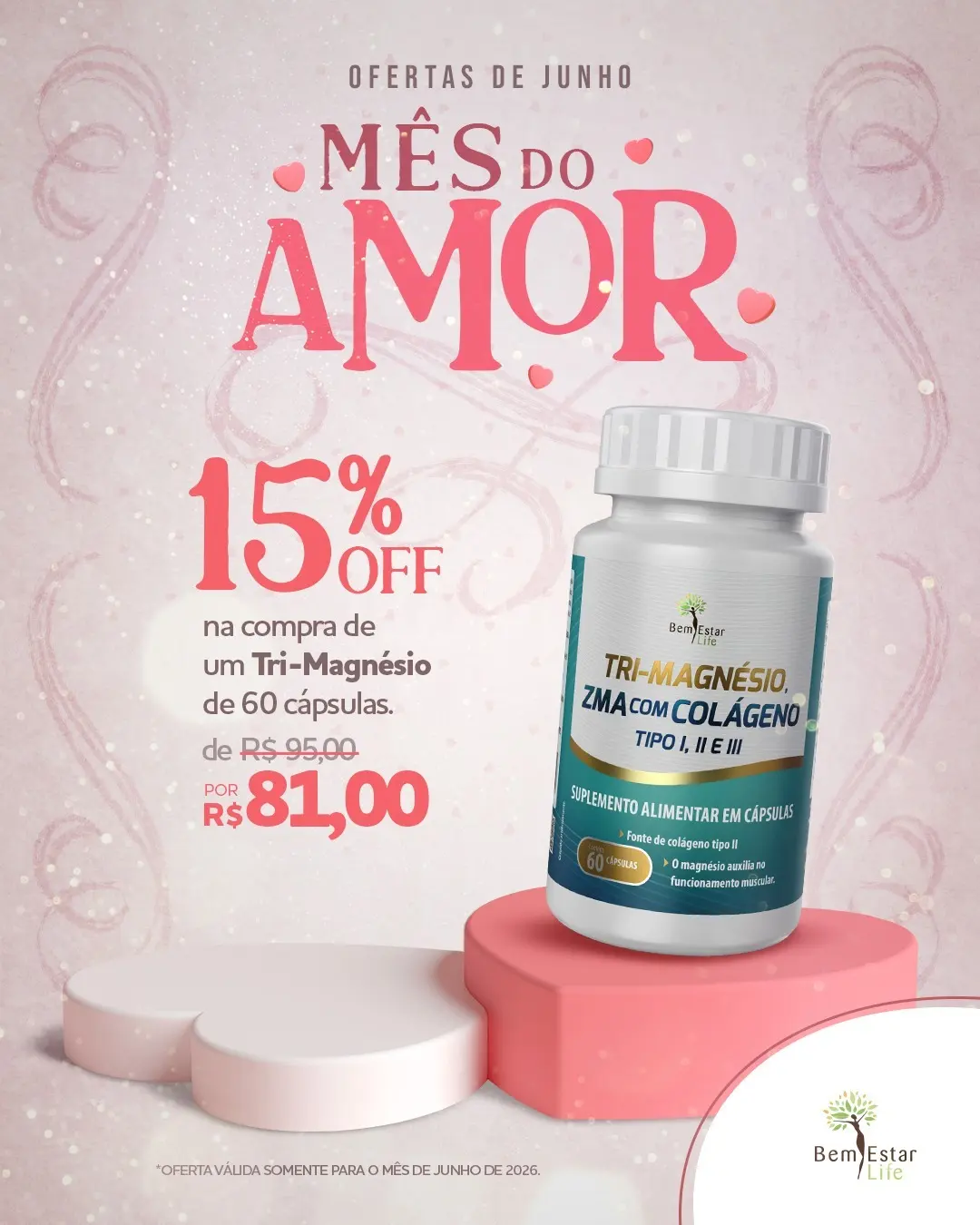15% DE DESCONTO NA COMPRA DE  TRI-MAGNÉSIO