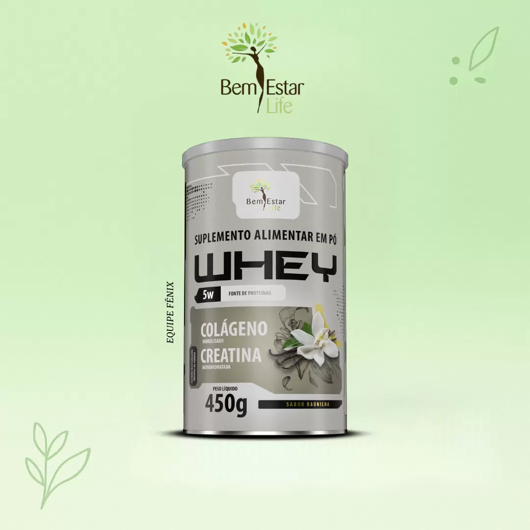 WHEY PROTEIN 5W C/ CREATINA E COLÁGENO