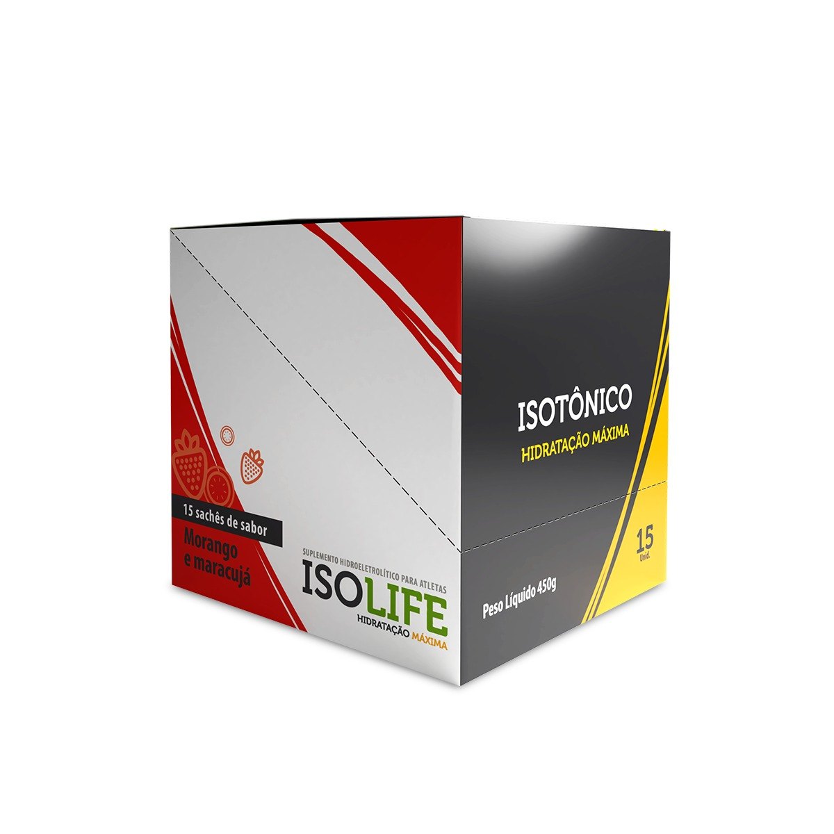 35ISOLIFE - ISOTONICO - 15 SACHET  MORANGO COM MARACUJA