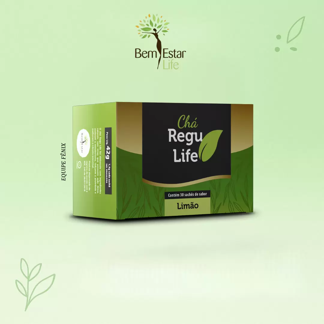 CHÁ REGU LIFE 30 SACHET  SABOR LIMÃO 