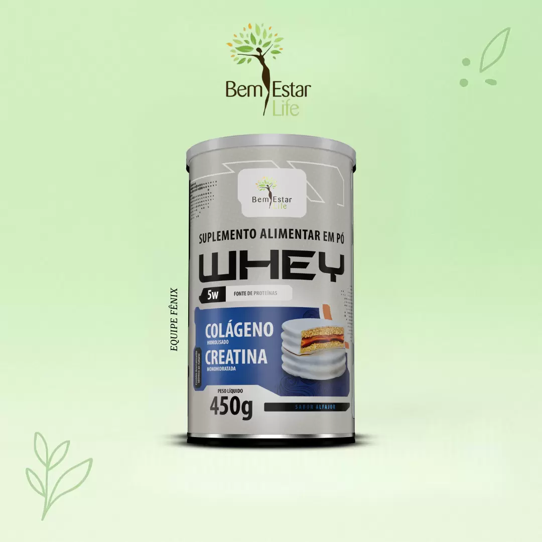 WHEY PROTEIN 5W C/Creatina e Colágeno sabor ALFAJOR