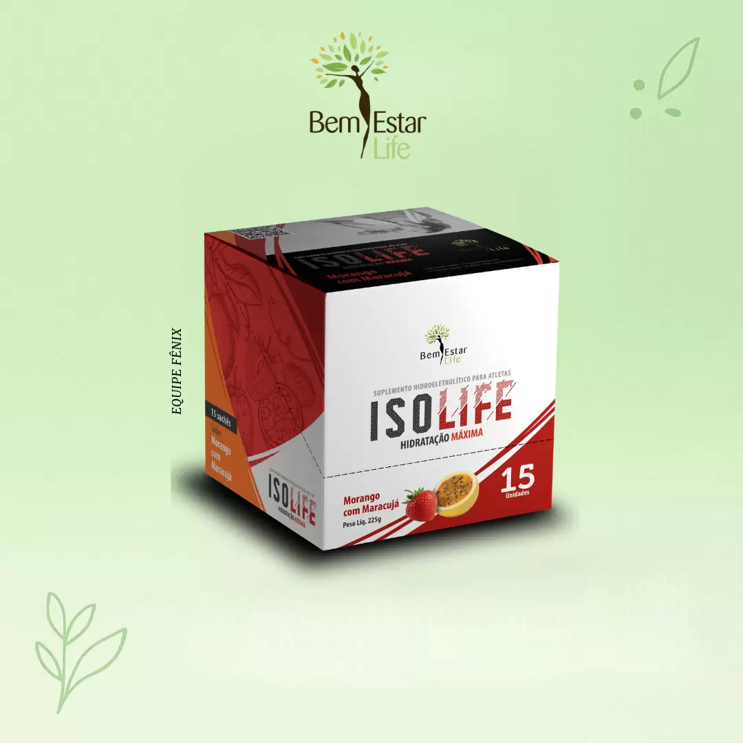 35ISOLIFE - ISOTONICO - 15 SACHET  MORANGO COM MARACUJA