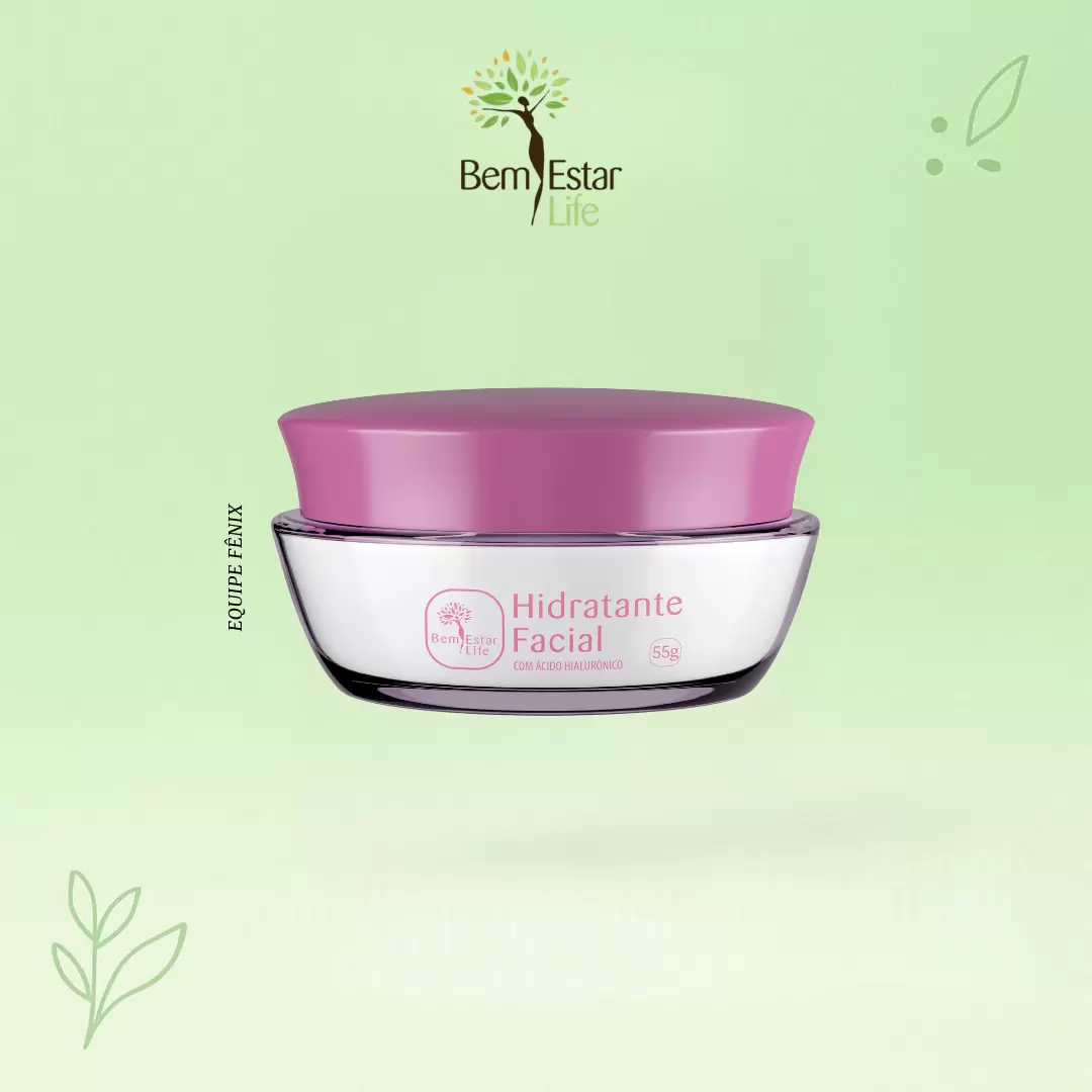 CREME HIDRATANTE FACIAL COM ACIDO HIALURONICO