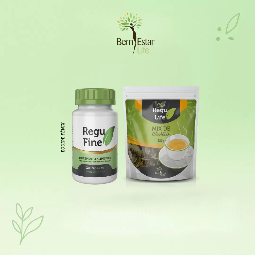 REGU FINE GROSELHA NEGRA- 30 CÁPSULAS + REGU LIFE 120G